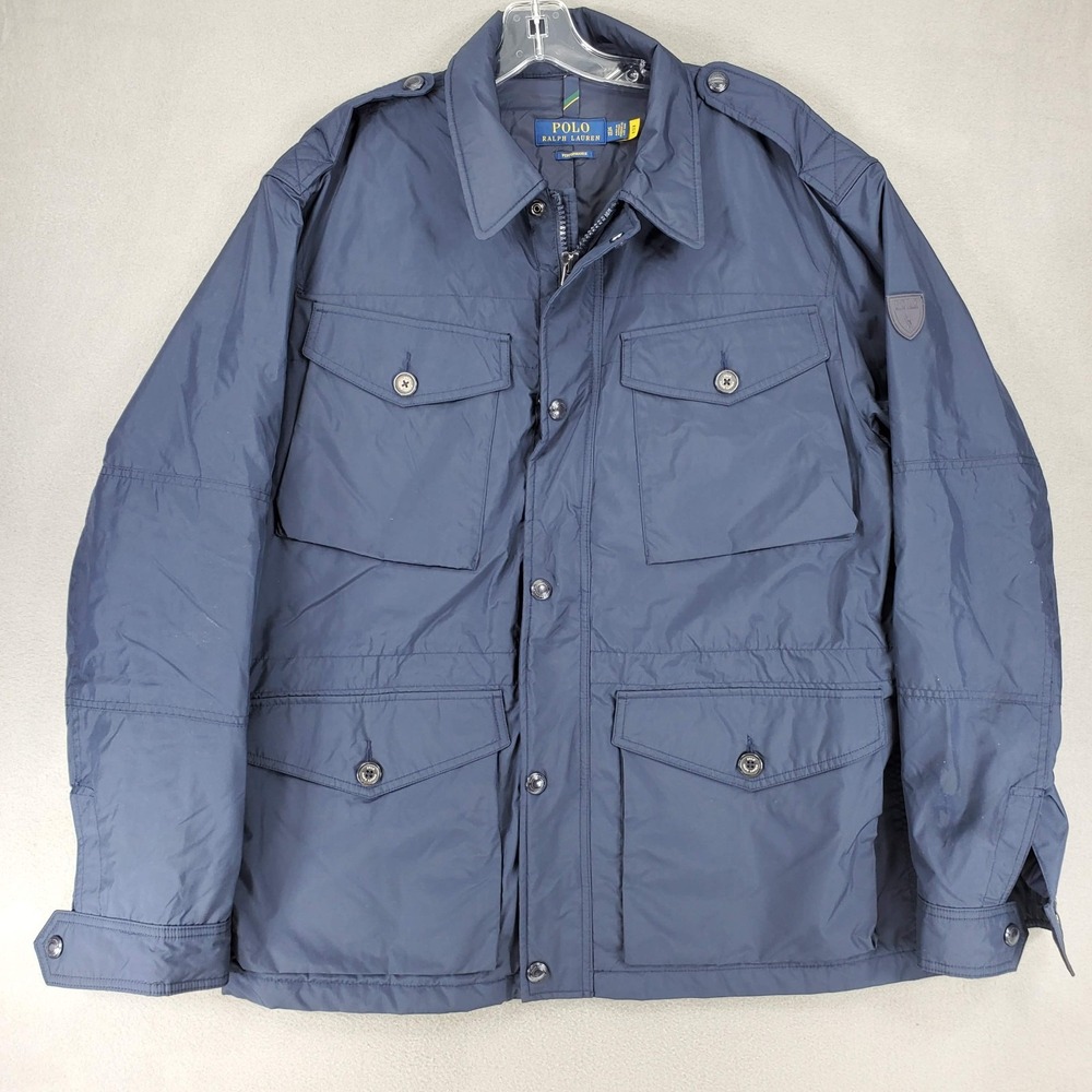 Polo Ralph Lauren Jacket Mens XL Blue Chore Coat Performance Utility Barn